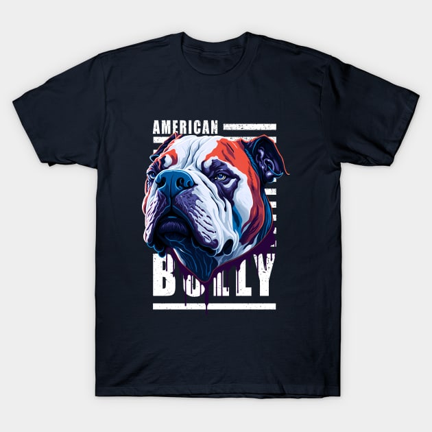 American Bully Bulldog T-Shirt by Juka